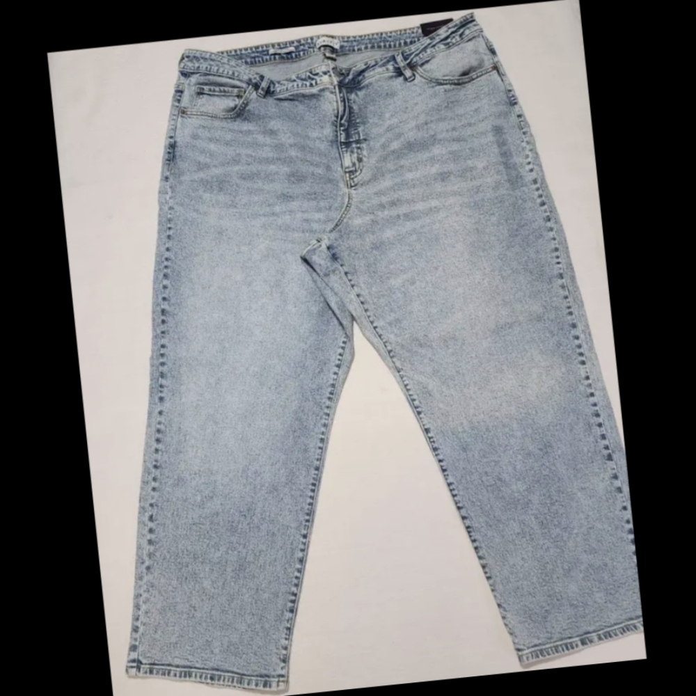 high rise 90's straight leg acid wash plus size jeans